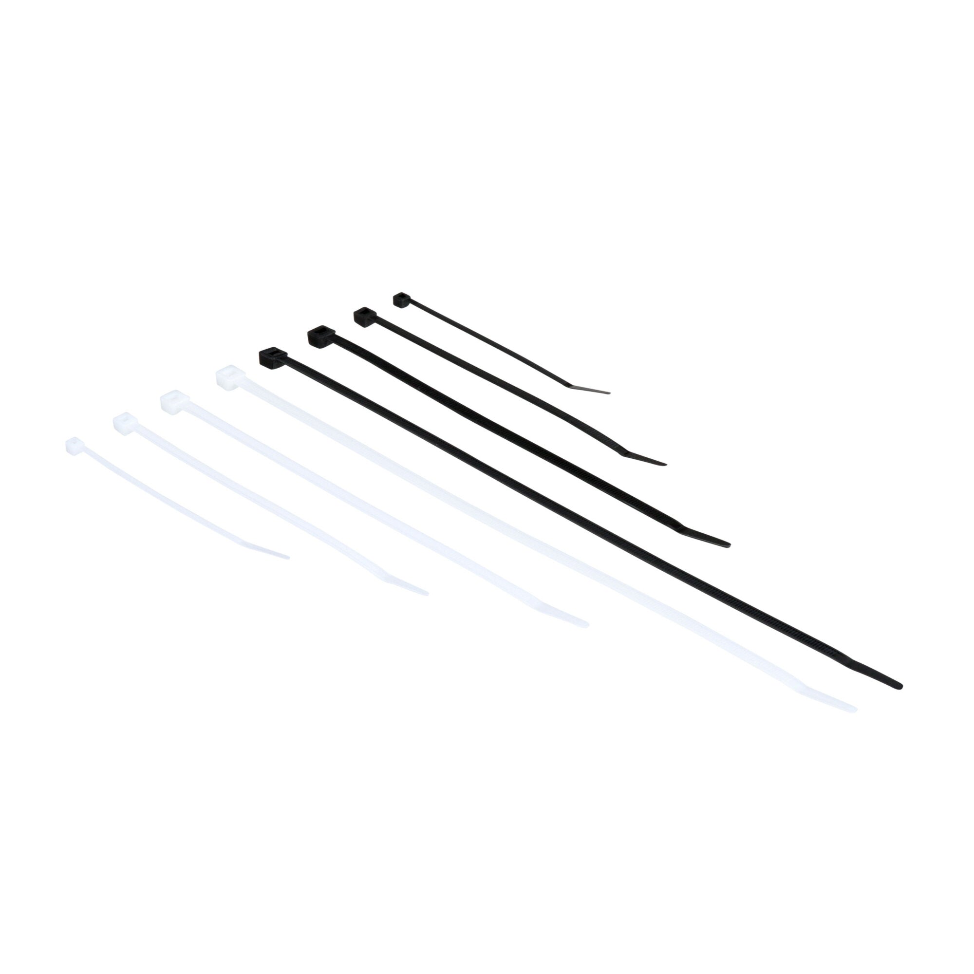 3M Assortment Pack Cable Tie CT06220 - 100-Piece Plenum Rated Nylon Zip Ties for Home, Office & Industrial Organization - Secure Wires, Cables & Bundles