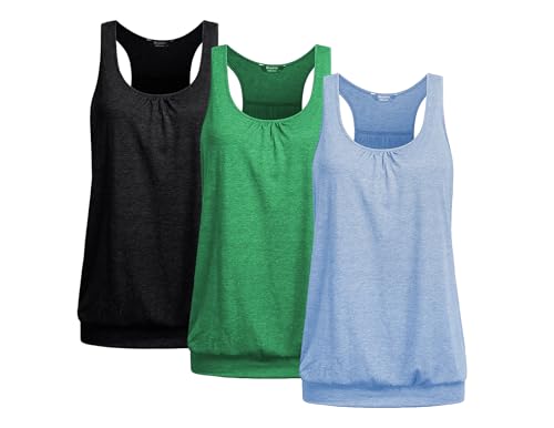 3pcs- Dark Grey + Green + Light Blue