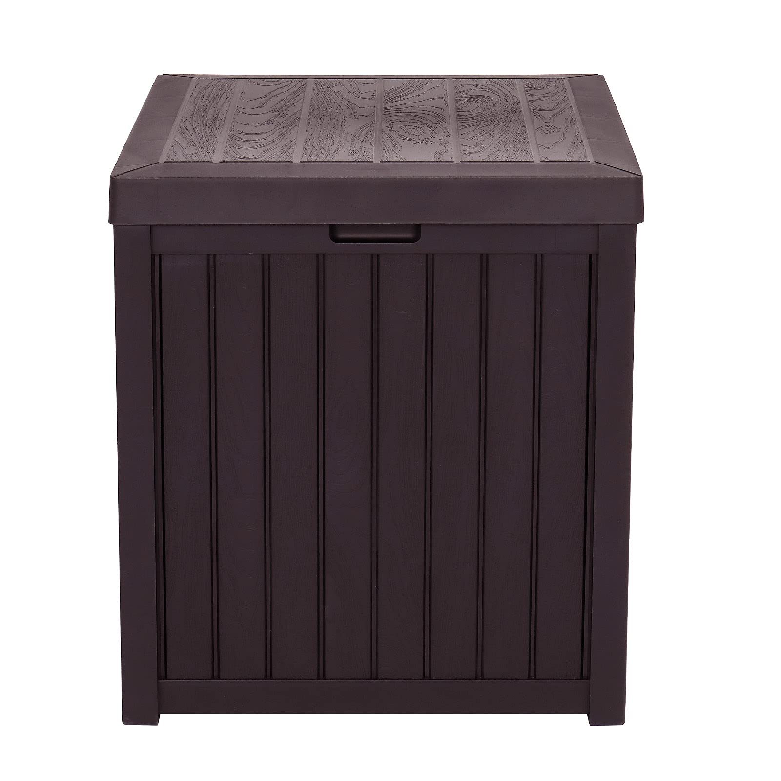 51 Gallon (195 Liter) Outdoor Plastic Storage Deck Box - Waterproof Garden Tool Organizer for Cushions, Charcoal, Firewood & Gardening Equipment | Perfect for Patio, Backyard & Poolside Storage