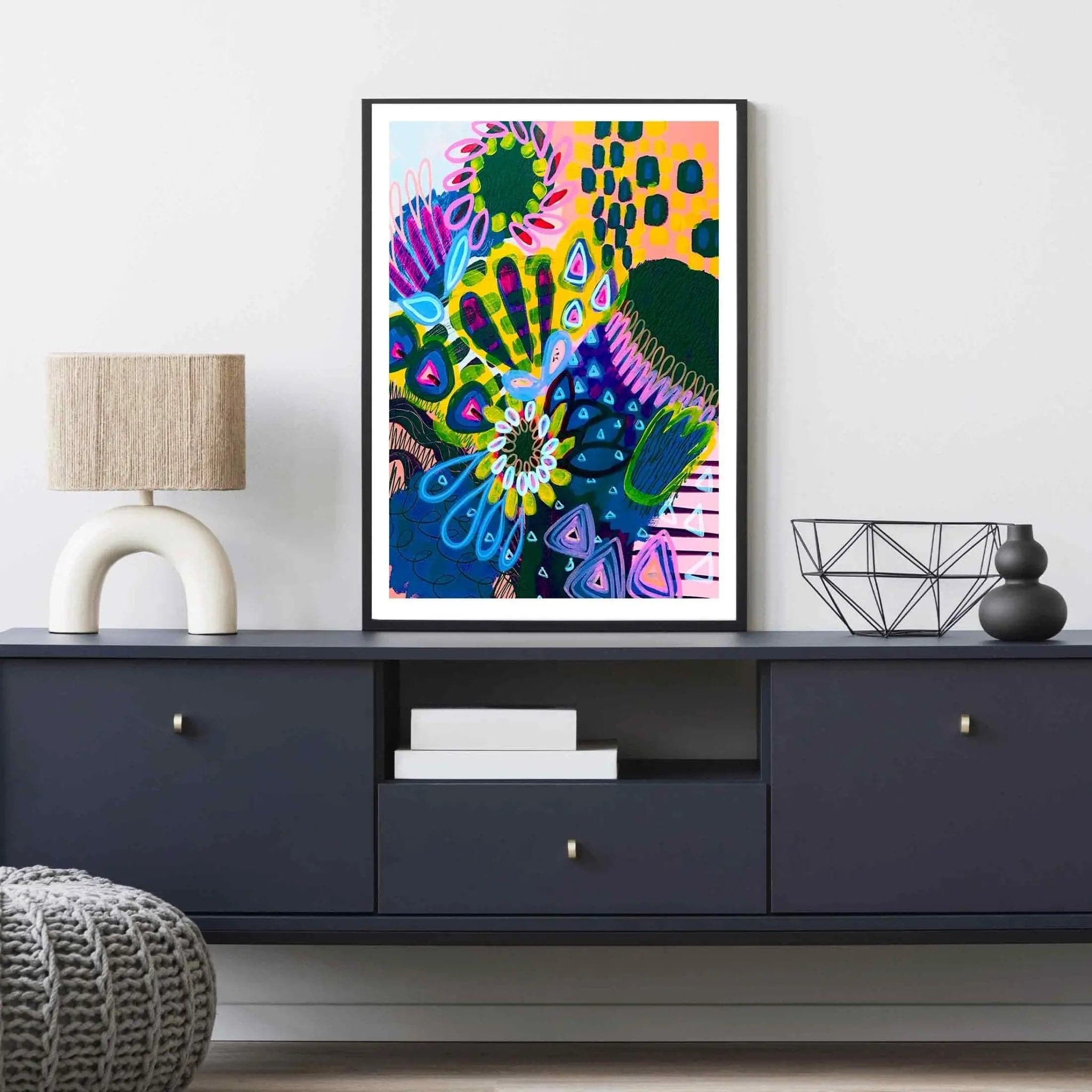 Modern Wall Art Print - Big Banksia Moody Botanical Poster for Home & Office Decor | Perfect for Living Room, Bedroom & Workspace