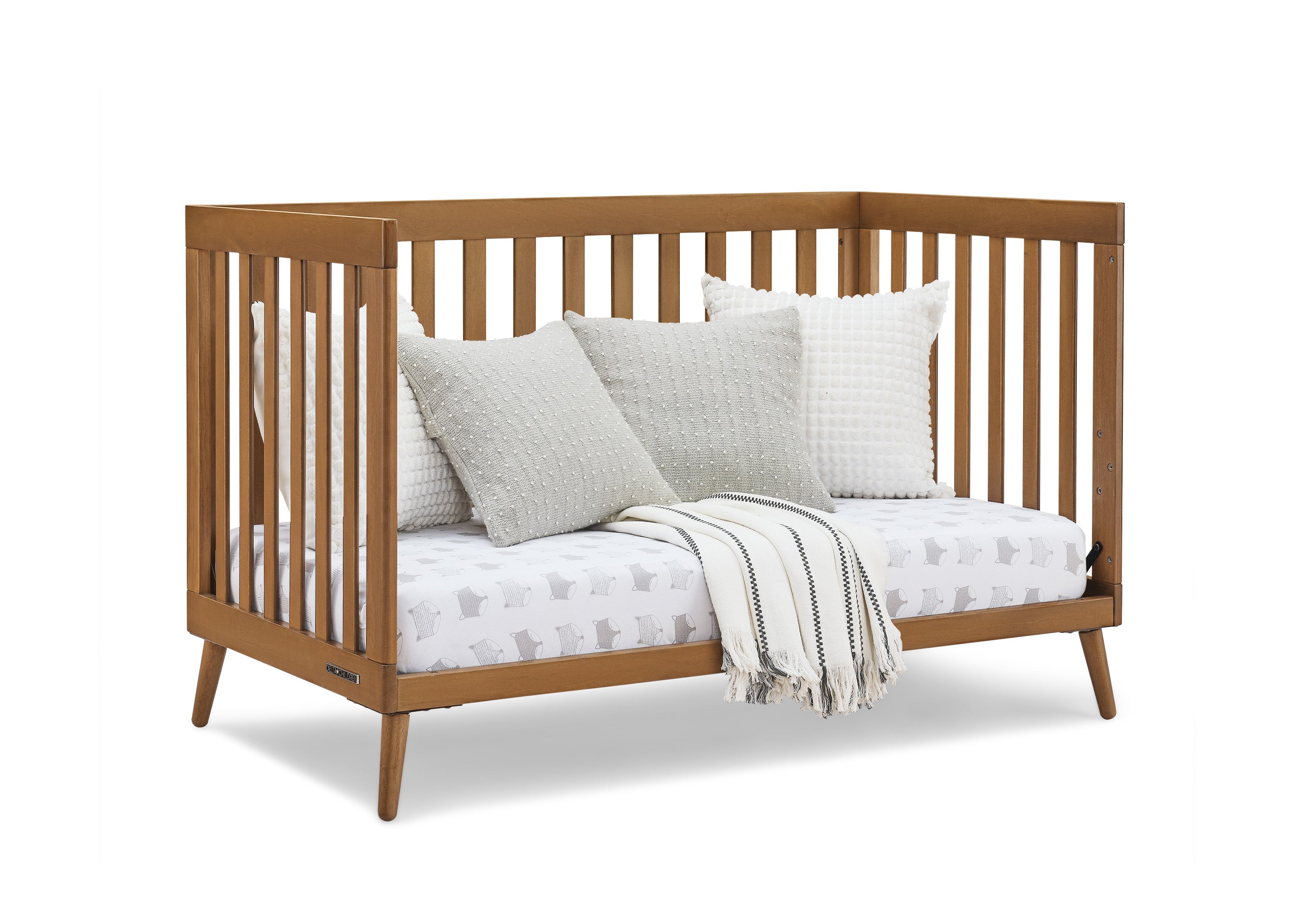 Essex 4-in-1 Convertible Baby Crib - Toddler Bed, Daybed & Full-Size Bed Conversion - Safe Nursery Furniture for Newborns & Kids - Perfect for Bedrooms, Daycare & Guest Rooms