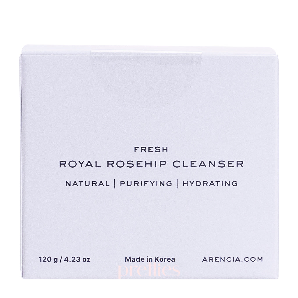 Arencia Fresh Royal Rosehip Cleanser 120g - Gentle Facial Cleanser for Brightening & Hydrating Skin - Perfect for Daily Skincare Routine & Sensitive Skin Care