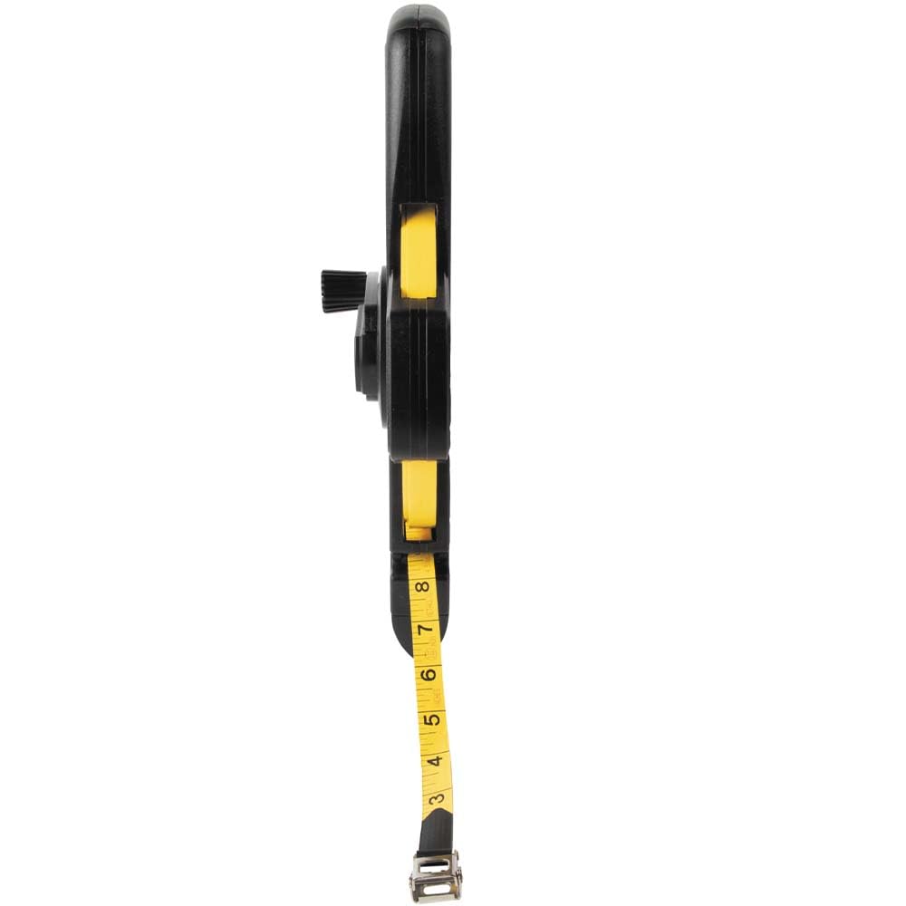 Klein Tools 946-150 150-Foot Woven Fiberglass Tape Measure - Durable Open-Reel Construction for Construction, Electrical Work & DIY Projects