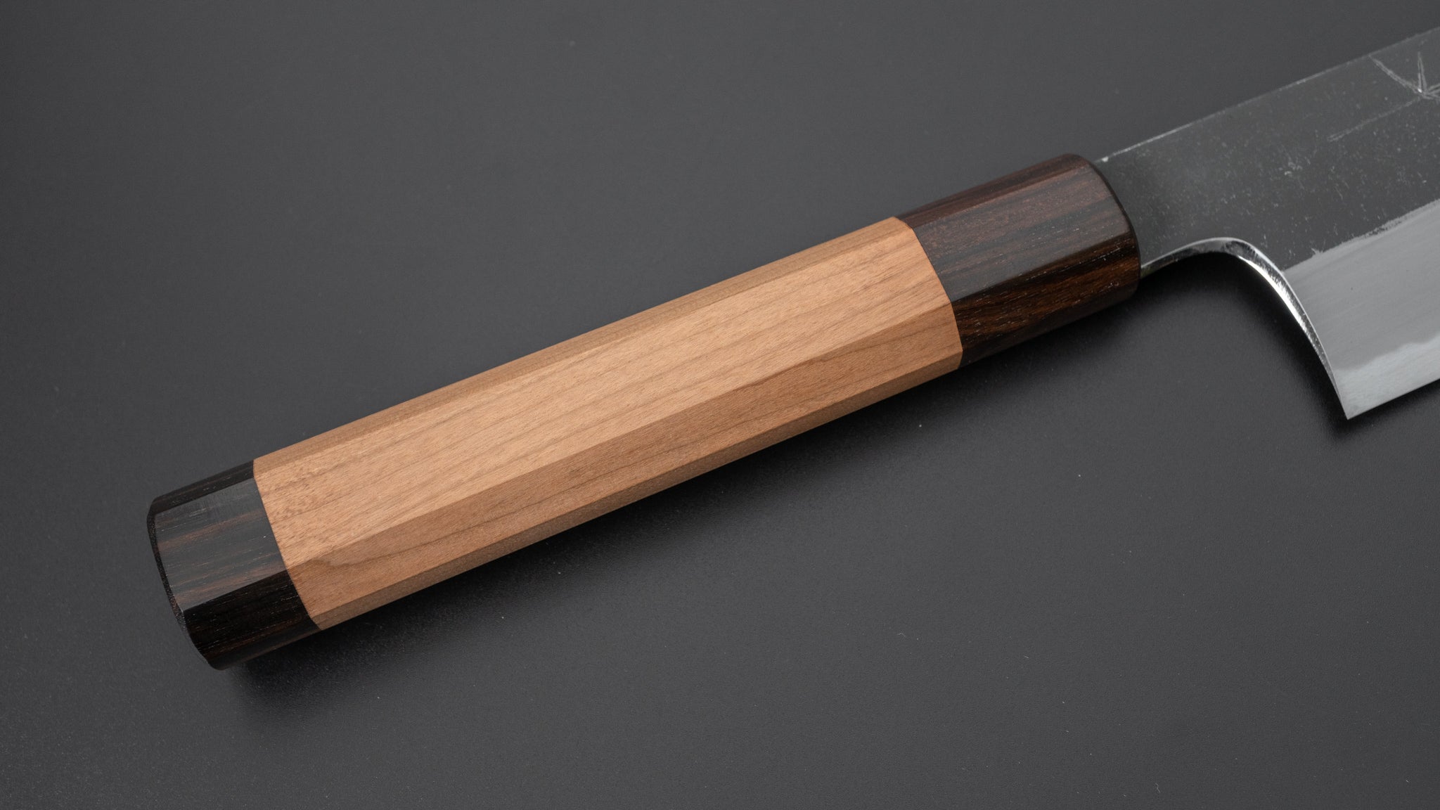 Hitohira Togashi Blue #2 Kurouchi Gyuto 240mm Japanese Chef Knife with Cherry Wood & Ebony Handle - Perfect for Sushi, Meat Slicing & Precision Cooking