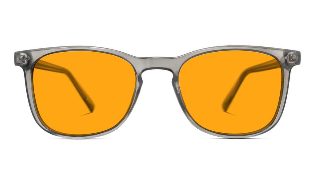 SunDown Taylor Blue Light Blocking Glasses - Pearl Grey Frame for Eye Strain Relief | Computer, Gaming & Nighttime Use