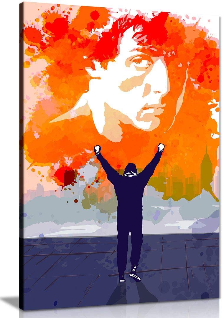Custom Pop Art Portrait Sunset Abstract Quote Canvas Wall Art Print - 12x8 Inch Home Decor for Living Room, Bedroom & Office