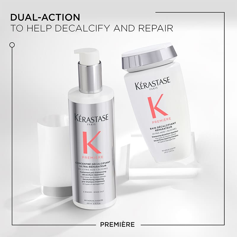 Kerastase Premiere Concentre Decalcifying Repairing Pre-Shampoo Treatment - Restores Damaged Hair for Smooth & Shiny Results - Perfect for Color-Treated & Chemically Processed Hair