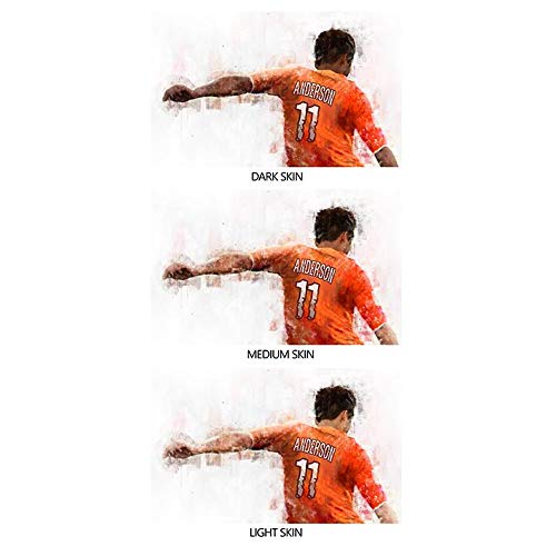 Personalized Men's & Boys' Soccer Sports Action Print - Custom Framed Canvas Gift for Soccer Players (20x25 inches) - Perfect for Bedroom, Office & Game Room Decor