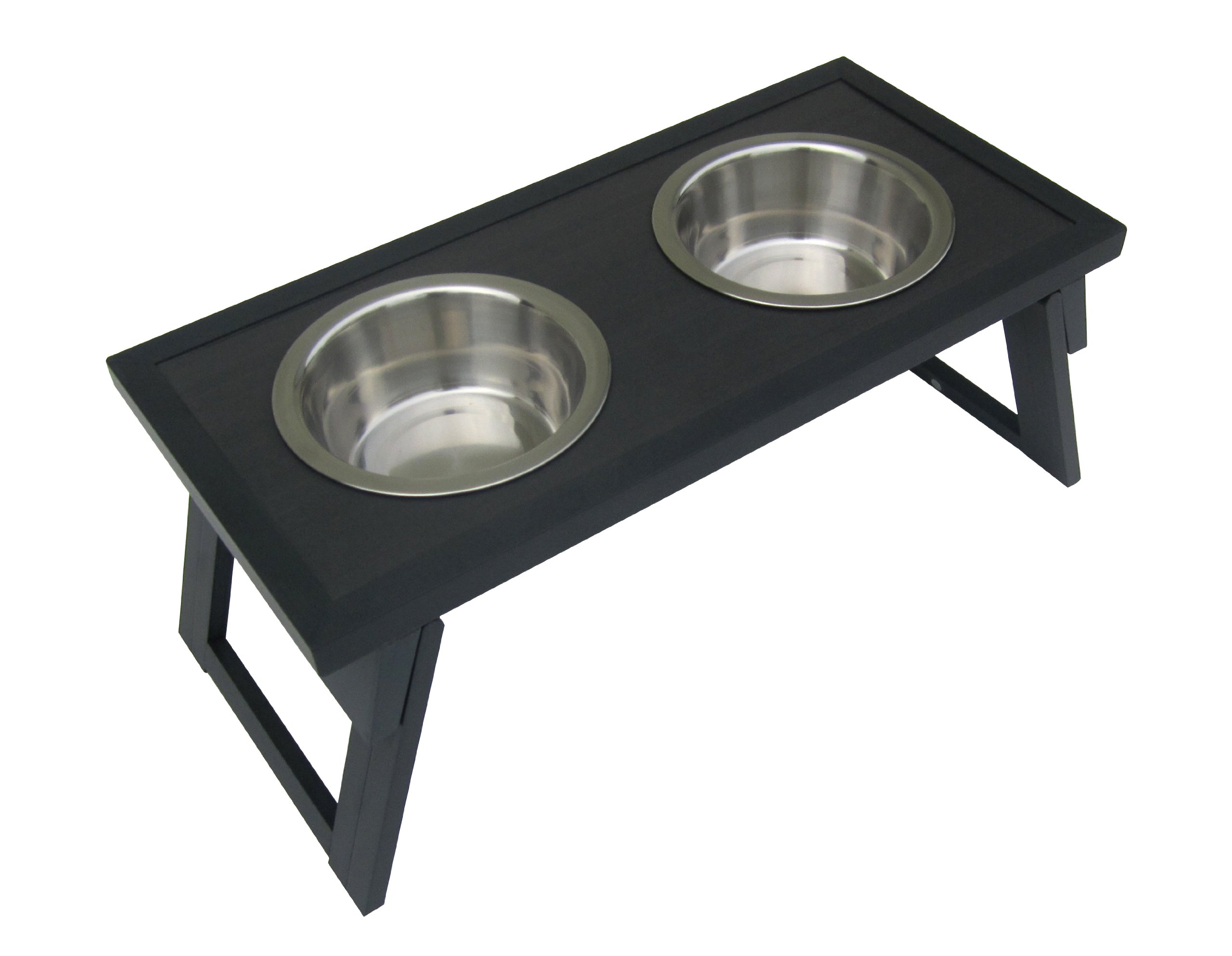 EcoFlex Adjustable Height Double Dog Bowl - Non-Slip Elevated Pet Feeder for Large & Small Dogs - Perfect for Indoor & Outdoor Use