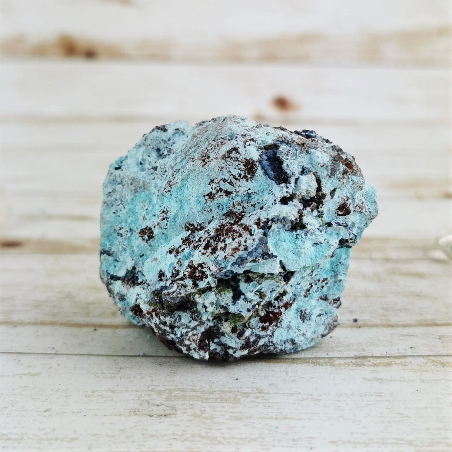 Blue Shattuckite Stone - Natural Healing Crystal for Meditation, Chakra Balancing & Spiritual Growth - Perfect for Home Decor, Jewelry Making & Energy Work