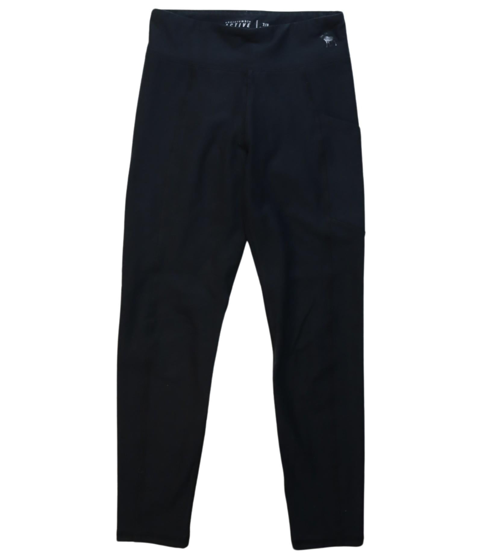 Abercrombie & Fitch Girls' Leggings for Kids - Size 7Y & 8Y - Soft Stretchy Yoga Pants for School, Play & Everyday Wear