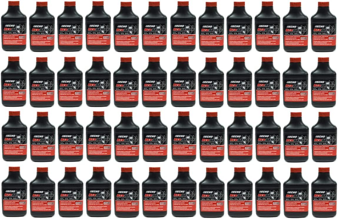 Genuine OEM Red Armor 2-Cycle Engine Oil - 2 Gallon Mix 50:1 (5.2oz) - Compatible with Echo Chainsaws, Trimmers & Outdoor Power Tools - Ideal for Landscaping, Forestry & Yard Maintenance