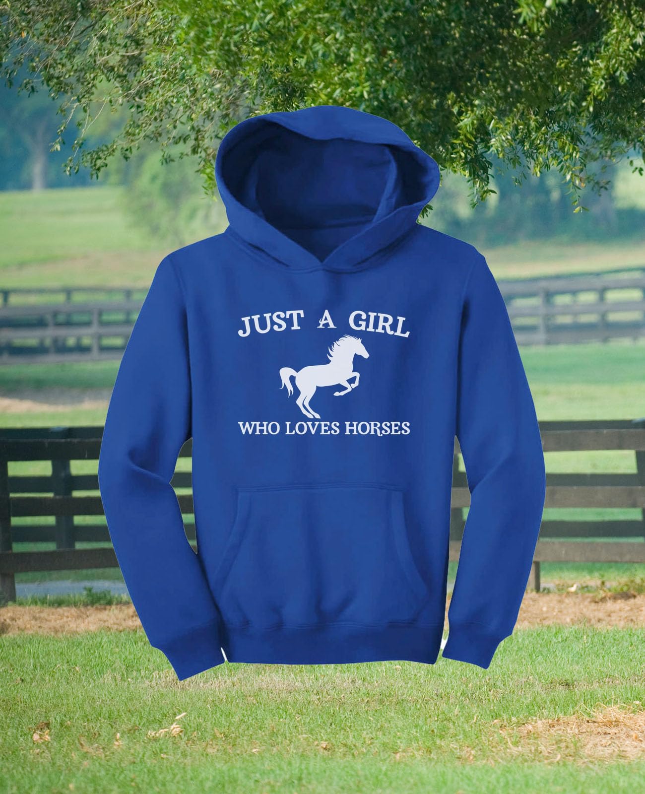 Equestrian Hoodie for Girls - Cute Horse Lover Sweatshirt | Horseback Riding Gifts for Kids & Teens | Perfect for Riding Lessons, Barn Chores & Horse Shows