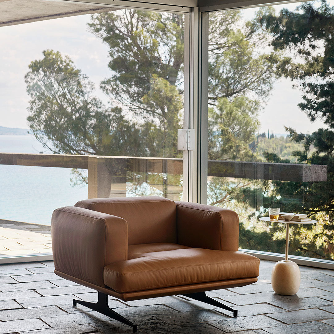 Comfortable Inland Lounge Chair for Living Room, Patio & Outdoor Relaxation - Modern Accent Chair with Cushion for Home Decor