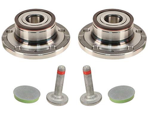FAG Rear Wheel Hub Flange Kit - Set of 2 for Audi A4 A6 Q5 & Volkswagen Passat Jetta | Durable Bearing Replacement for Smooth Driving | Perfect for DIY Repairs & Professional Mechanics