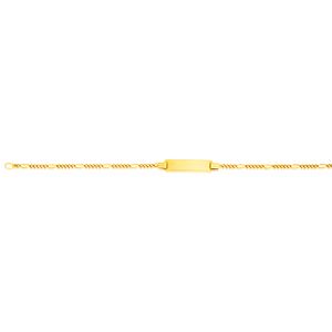 9ct Solid Yellow Gold Figaro 5:1 Link 16cm Bracelet for Women - Elegant Jewelry Gift for Anniversary, Birthday & Special Occasions