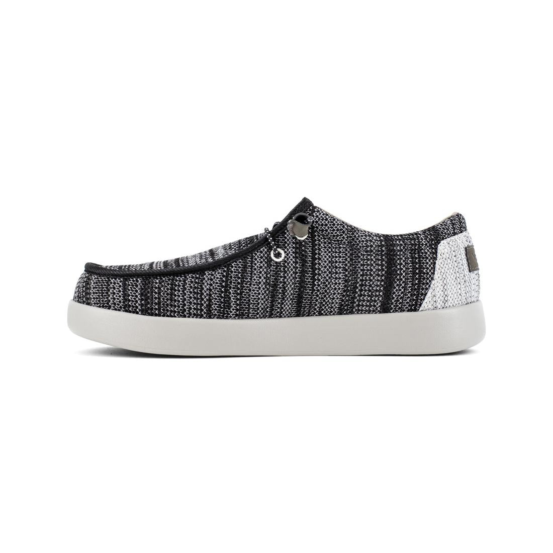 Women's Chill Composite Toe Casual Work Shoes - Black & White Slip Resistant Comfortable Shoes for Walking, Standing & Light Duty Work