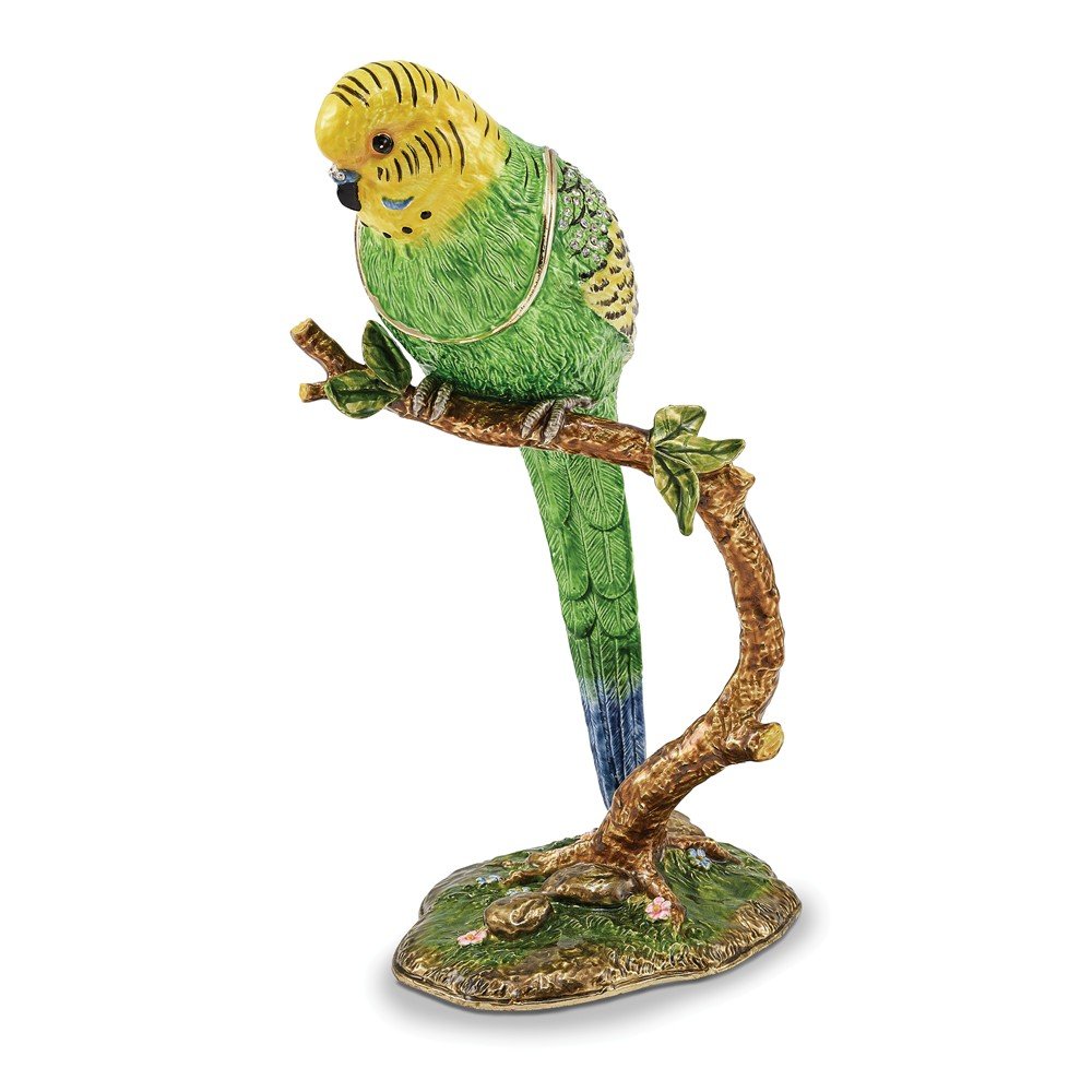 Sonia Jewels PACO Large Parakeet Parrot Trinket Box 3.5