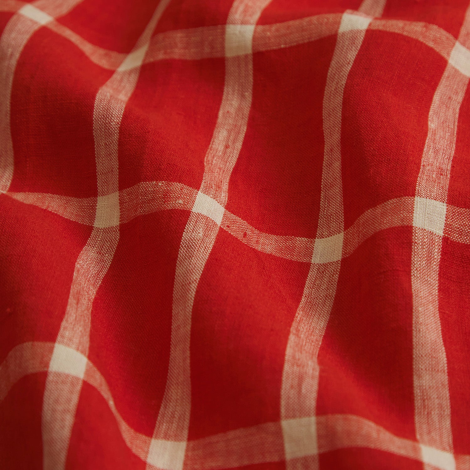Premium Remi Linen Euro Pillowcase Set - Scarlet Red - 100% Natural Linen Bedding - Soft & Breathable for All Seasons - Perfect for Master Bedroom, Guest Room & Luxury Hotels