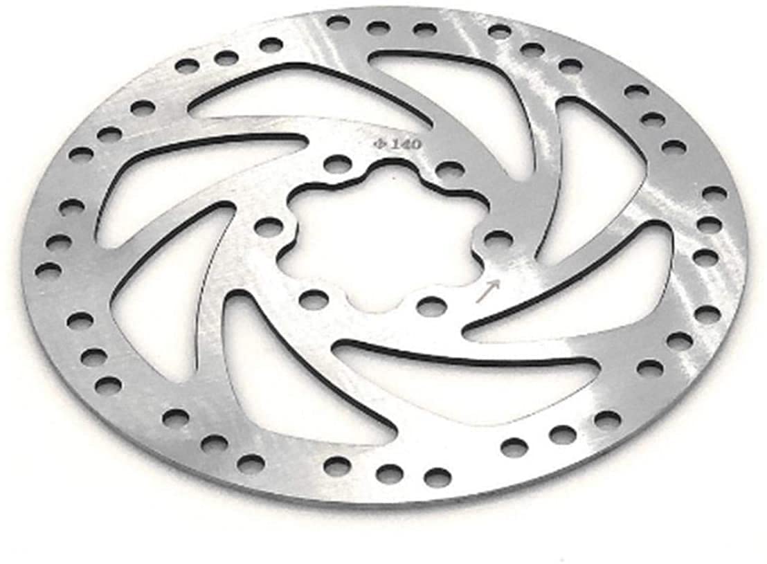 140mm Stainless Steel Bike Disc Brake Rotor - 6 Bolt 34mm BCD - Compatible with Road & Mountain Bikes - Perfect for High-Speed Cycling & Off-Road Adventures
