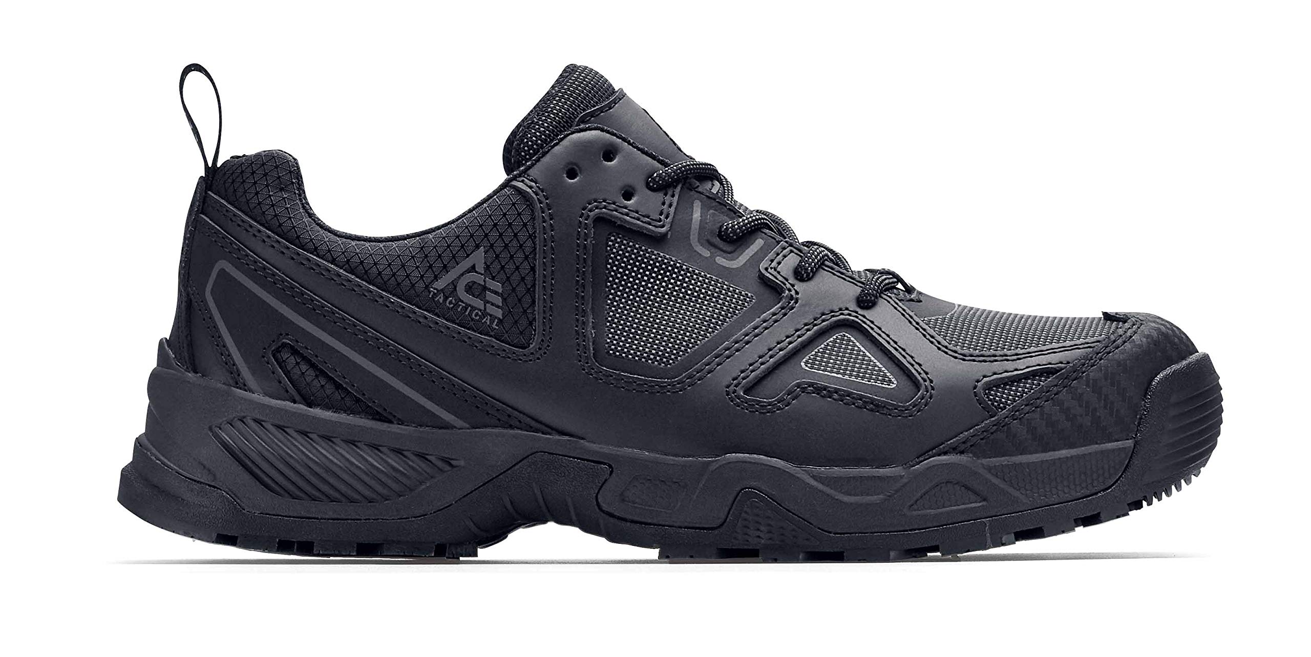 **SFC Defender Low ACE Men's Soft Toe Slip Resistant Work Boots - Waterproof & Durable for Construction, Warehouse & Outdoor Work - Black**