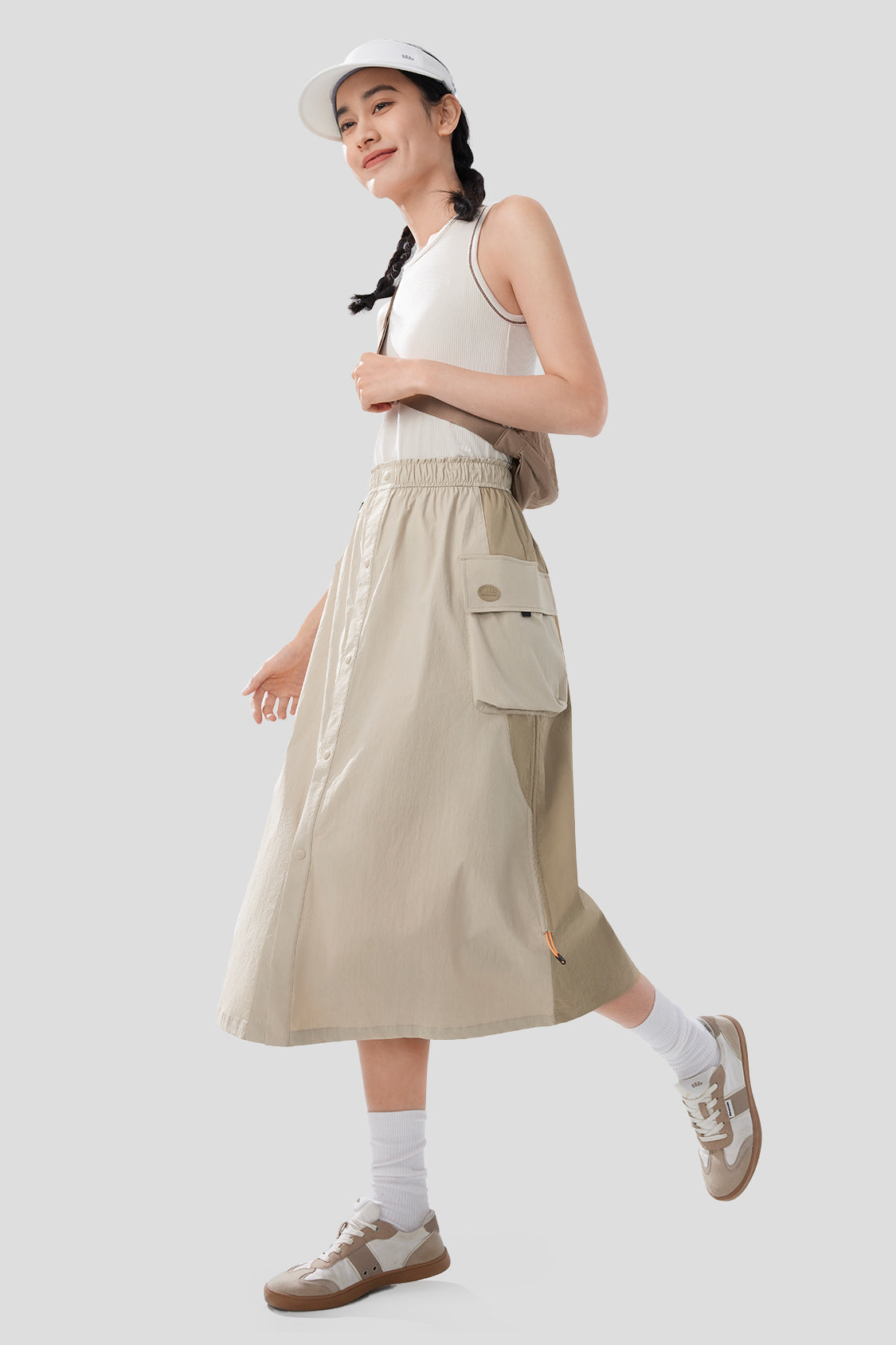 Women's Water Repellent Utility Skirt with Parachute Design - Outdoor Hiking, Travel & Casual Wear for Active Lifestyles