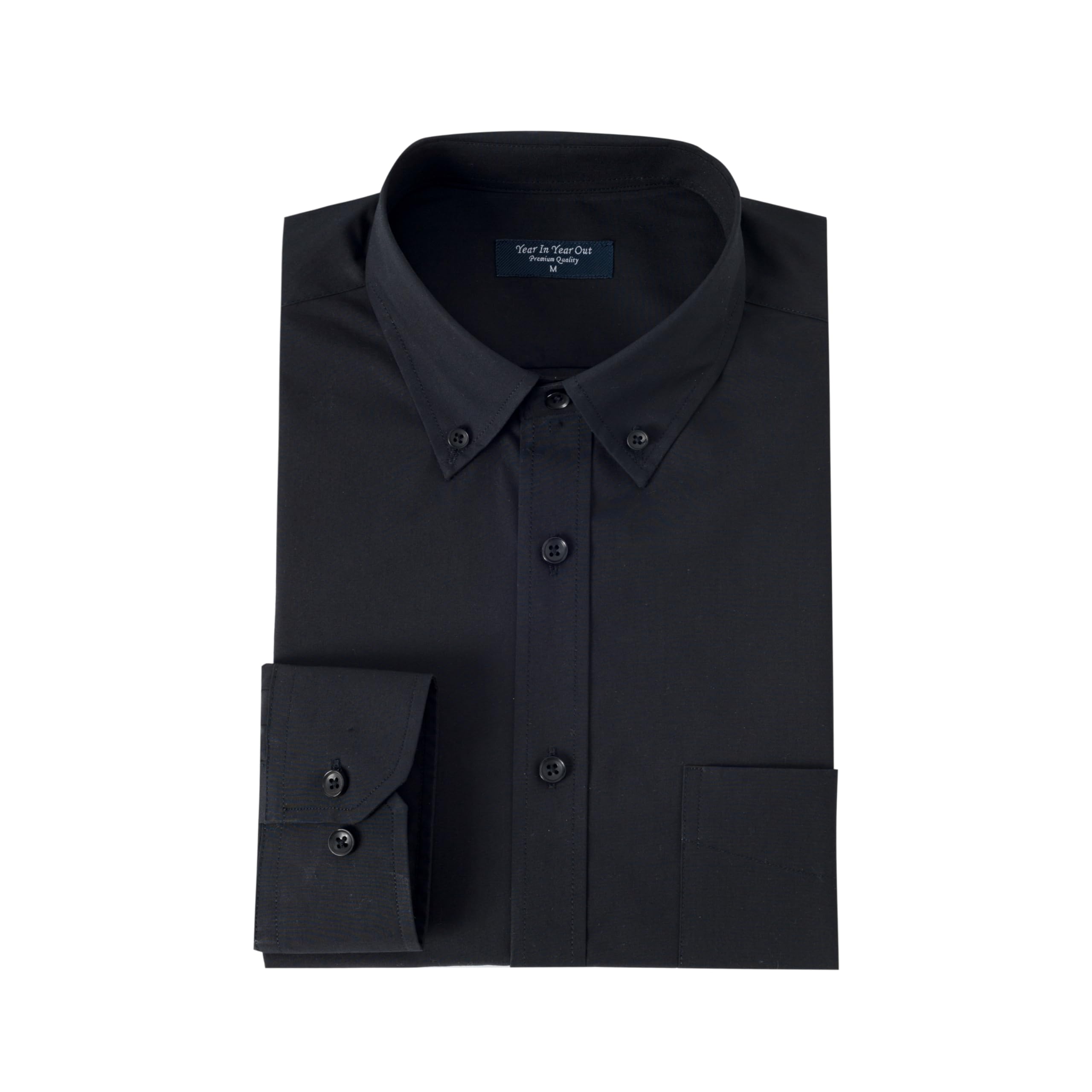 Year In Year Out Men's Water & Stain Resistant Dress Shirts - Button Down Long Sleeve Formal Shirts (Big & Tall Sizes Available) - Perfect for Office Wear, Business Meetings & Special Occasions