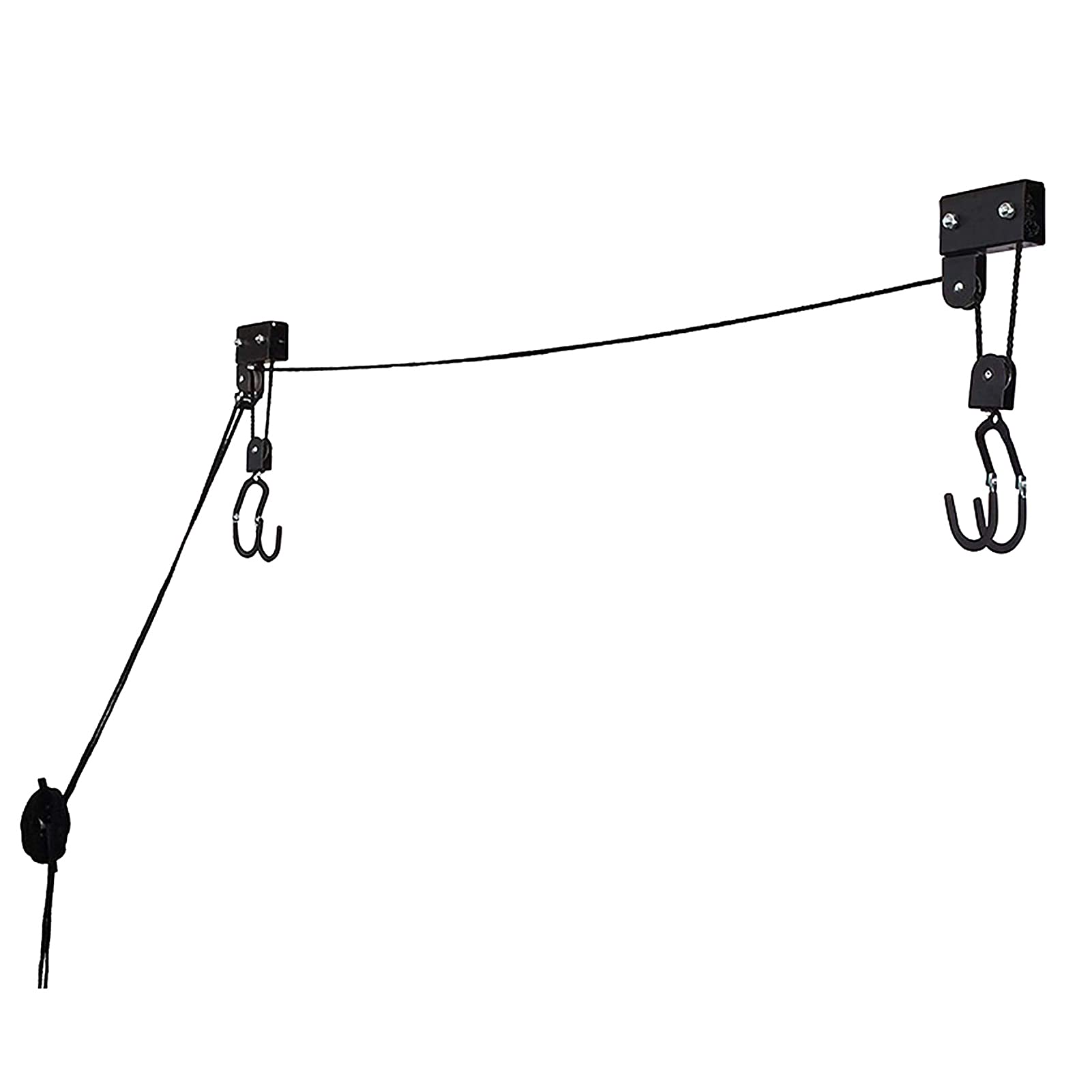 Heavy Duty Kayak Lift with Pulley System - Ceiling Mount Rack for Kayak, Canoe, Paddleboard & Bicycle Storage - Perfect for Garage, Shed & Outdoor Organization