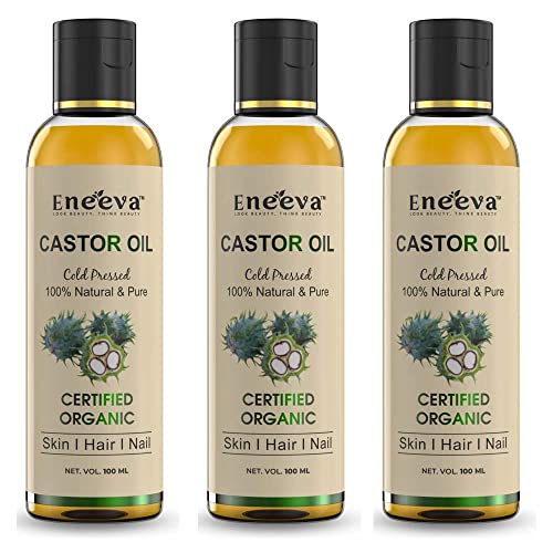 Best Pure Adivasi Castor Oil for Hair Growth & Hair Fall Control - 100ml (Pack of 3) | Herbal Treatment for Thicker, Stronger Hair | Perfect for Daily Scalp Massage & Overnight Hair Care