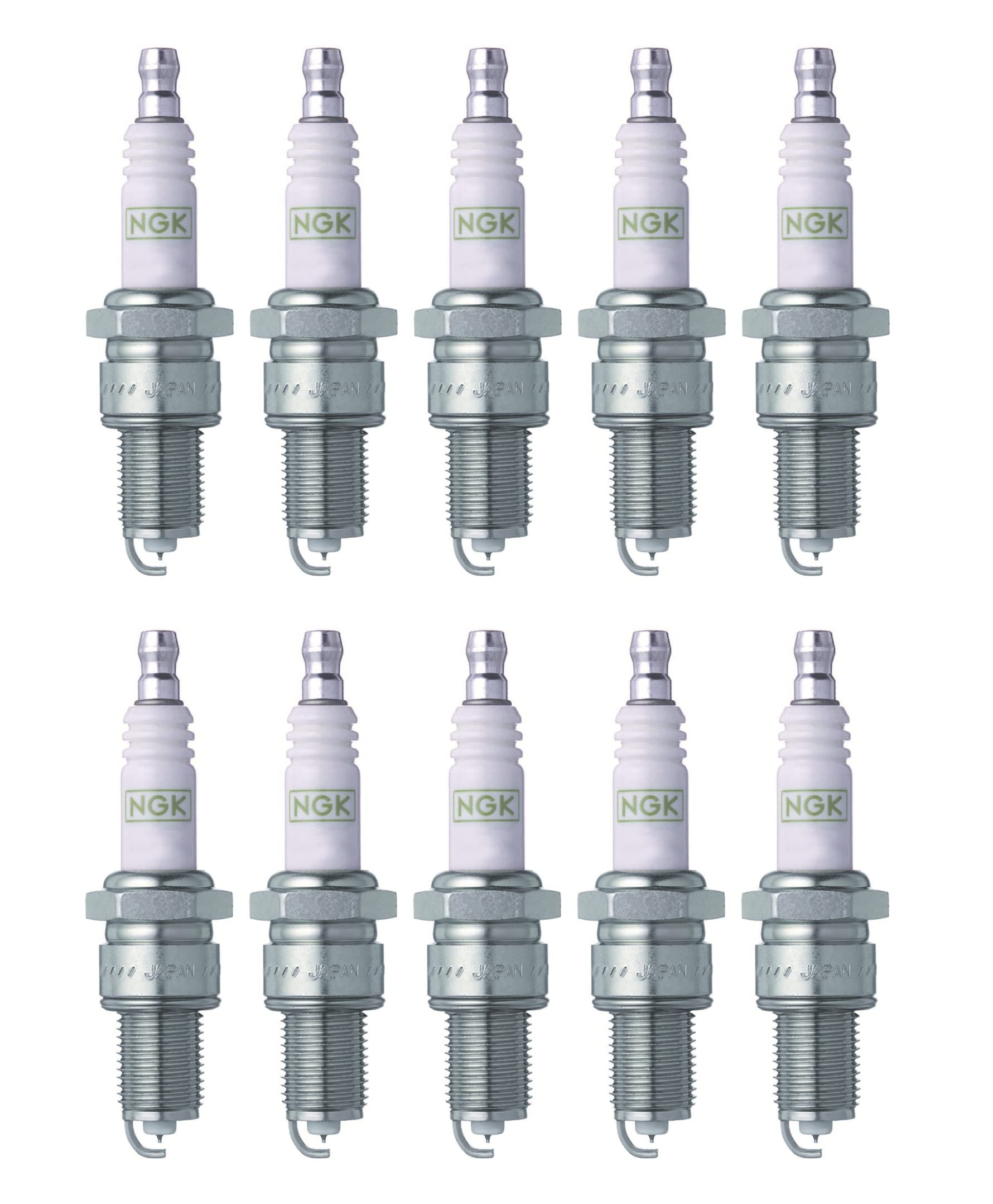 NGK G-Power Platinum Spark Plugs - Set of 10 for Intake Side | High Performance Ignition Plugs for Cars, Trucks & SUVs | Ideal for Daily Commuting, Racing & Off-Road Adventures