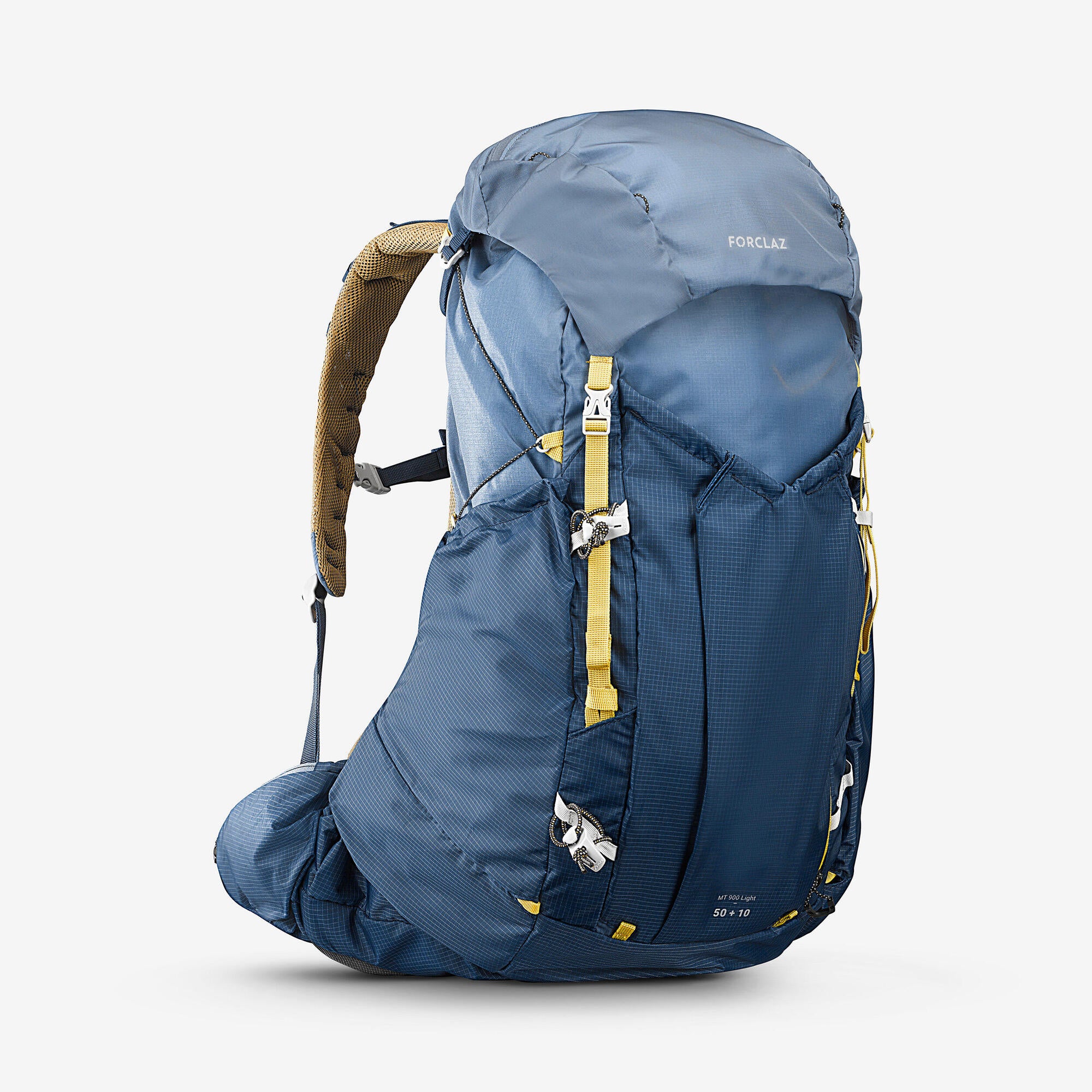 Forclaz Men's MT900 50+10L Ultralight Backpacking Pack - Lightweight Hiking Backpack for Camping, Trekking & Outdoor Adventures