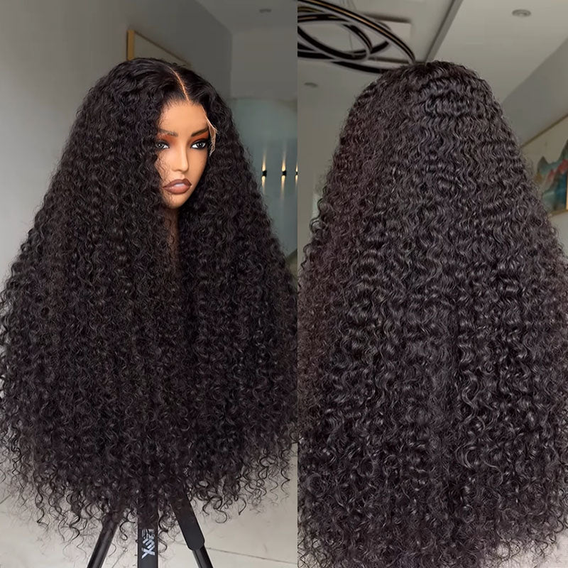 15A Grade Small Curly Human Hair Wig - Eullair Double Drawn with Full Ends Transparent HD Lace Frontal Wigs for Women | Natural Look for Daily Wear, Parties & Special Occasions