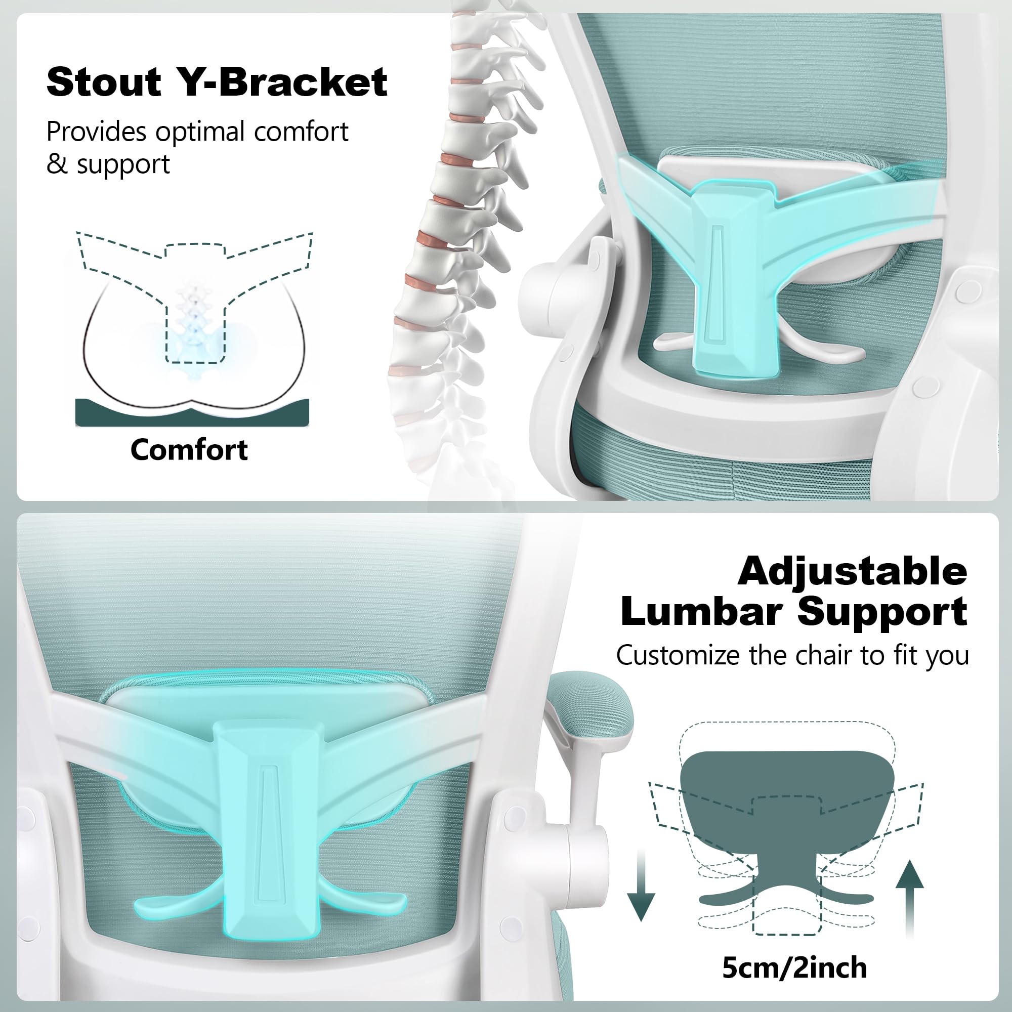 FelixKing Ergonomic Drafting Chair - Adjustable Height Mesh Office Chair with Lumbar Support, Flip-Up Armrests & Footrest - Comfortable High Back Computer Chair for Home Office, Architects & Designers (Perfect for Long Work Sessions & Creative Workspaces)