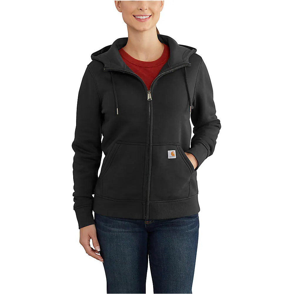 Carhartt Women's Relaxed Fit Midweight Full Zip Hoodie Sweatshirt 102788 - Warm Fleece Lining for Outdoor Work, Hiking & Casual Wear