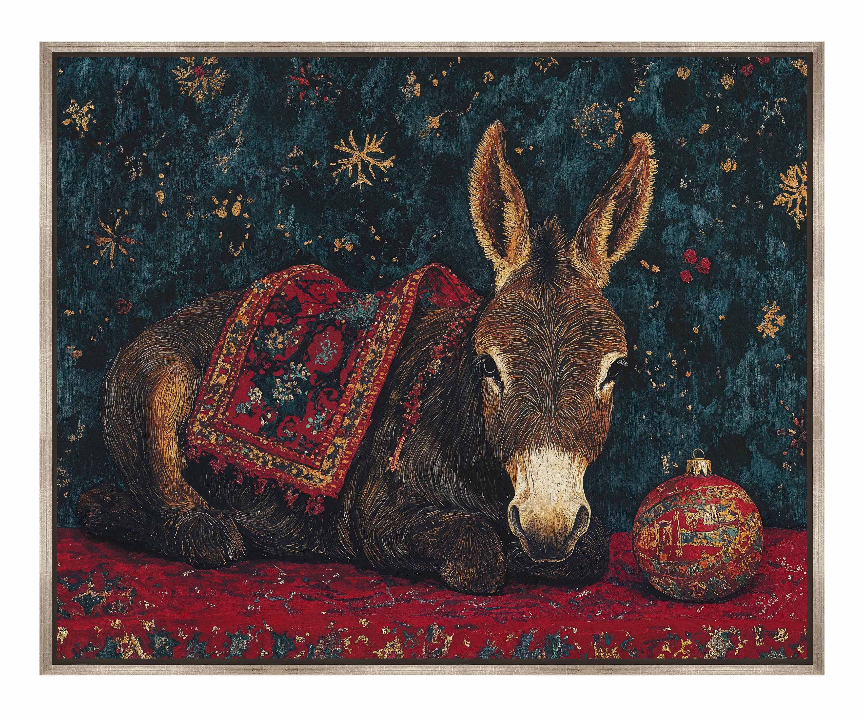 Bethlehem's Humble Hero - Religious Wall Art Canvas Print for Home Decor - Perfect for Christmas Decorations & Church Interiors