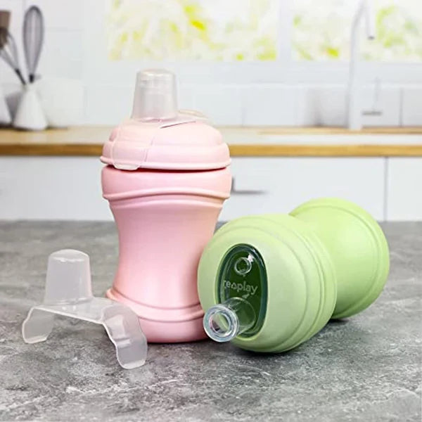 Reusable Re-Play Soft Spout Sippy Cup - BPA-Free Toddler Drinking Cup for Boys & Girls - Perfect for Travel, Daycare & On-the-Go Hydration