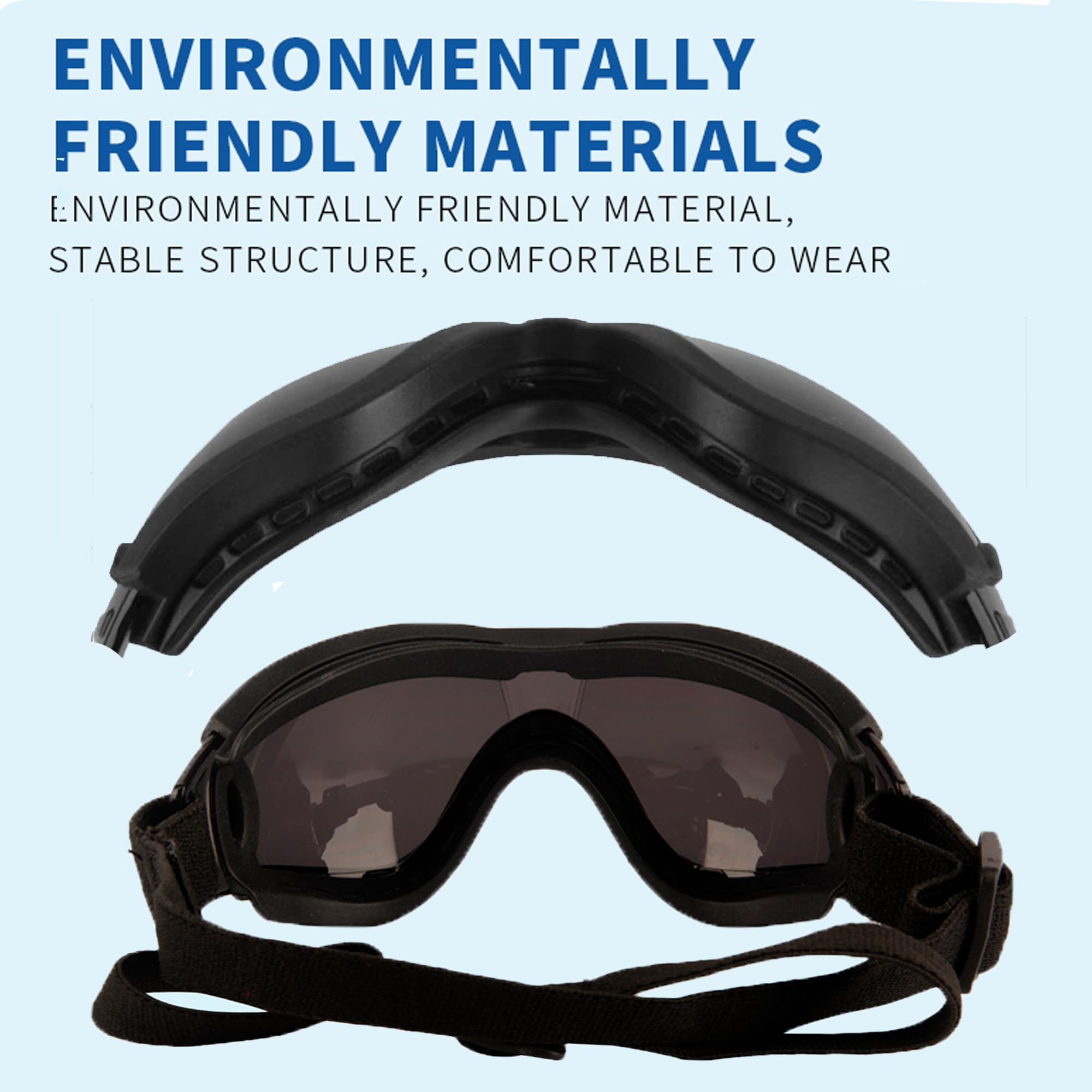**UV Protection Small Dog Sunglasses with Adjustable Strap - Winproof & Soft Dog Goggles for Puppy Eye Protection - Perfect for Outdoor Adventures, Beach Trips & Sunny Walks**