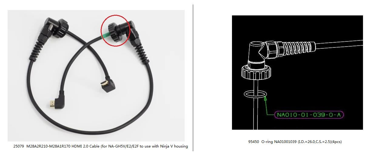 M28 O-Ring NA01001039 (26.0mm ID x 2.5mm CS) - 4-Piece Set for Hydraulic Seals, Plumbing, and Automotive Applications