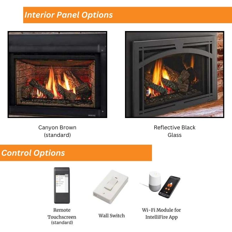 Majestic Trilliant 30 Direct Vent Gas Fireplace Insert | TRILLIANT30IN | Perfect for Cozy Living Rooms & Winter Home Heating