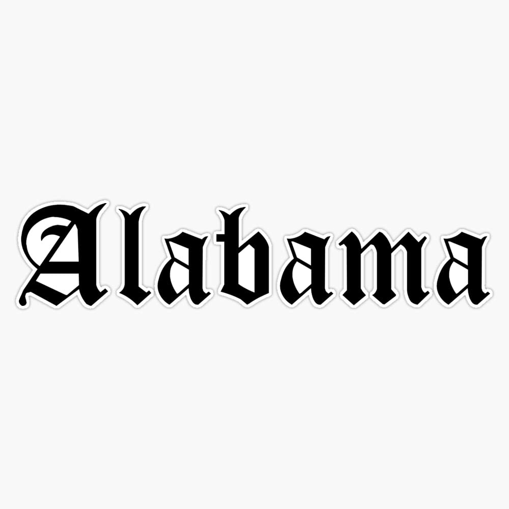 Alabama Vinyl Decal - 5