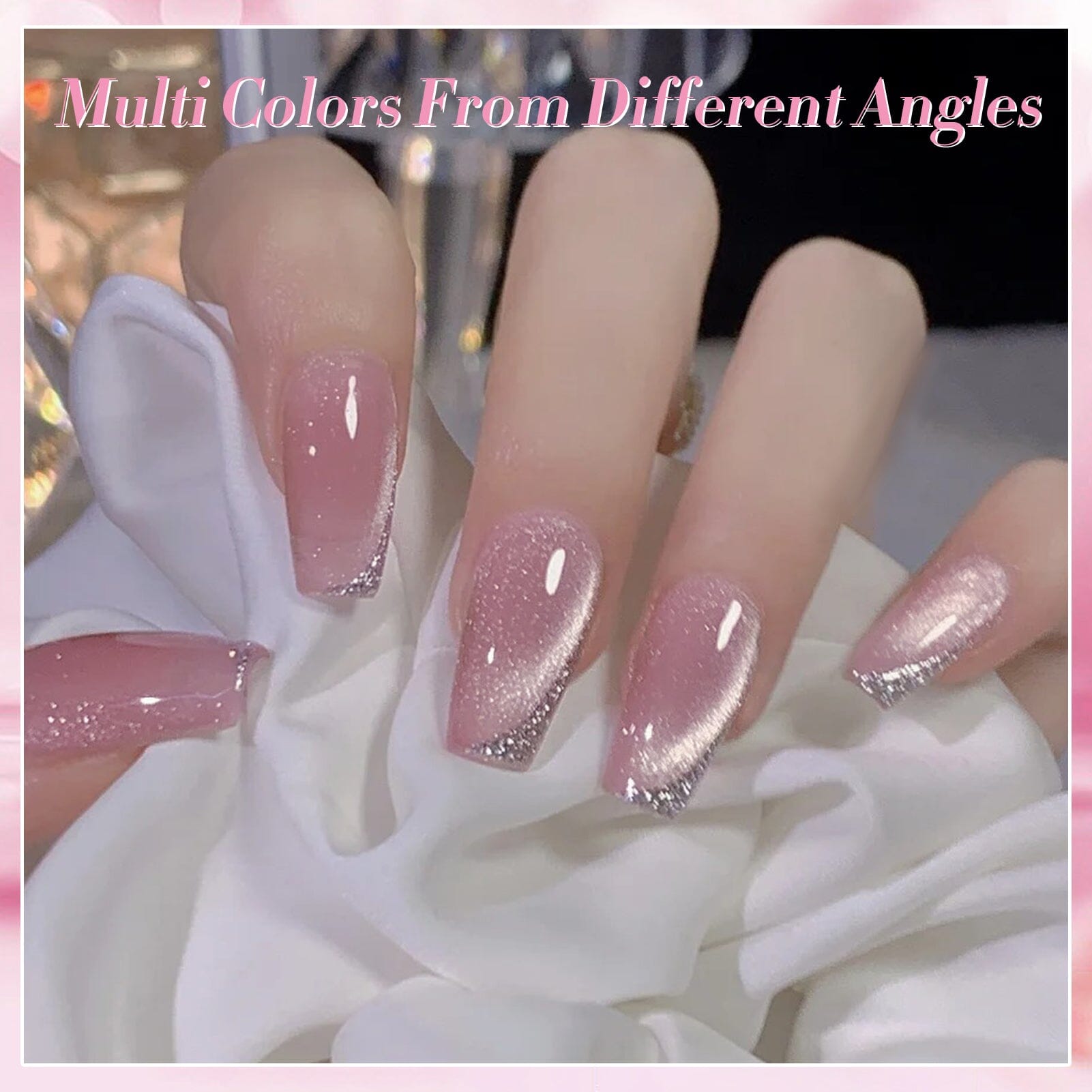 Jelly Pink Cat Magnetic Gel Nail Polish 15ml - Long Lasting UV LED Soak Off Manicure for Nail Art & Salon Use
