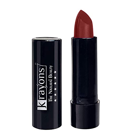 Krayons Cute Pop Matte Lipstick - Waterproof, Smudgeproof & Long Lasting Cherry Maroon Lipstick (3.5g) | Perfect for Date Night, Parties & Everyday Wear