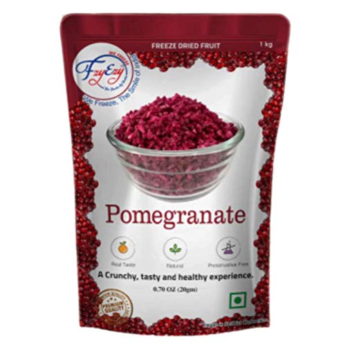 Freeze Dried Pomegranate Arils - 1kg Bulk Pack | All-Natural Vegan Snacks for Kids & Adults | Healthy Dehydrated Fruit for Camping, Hiking & Survival Food | Pantry-Stable Groceries & Emergency Food Supply | Perfect for Smoothie Bowls, Yogurt Toppings & Trail Mix