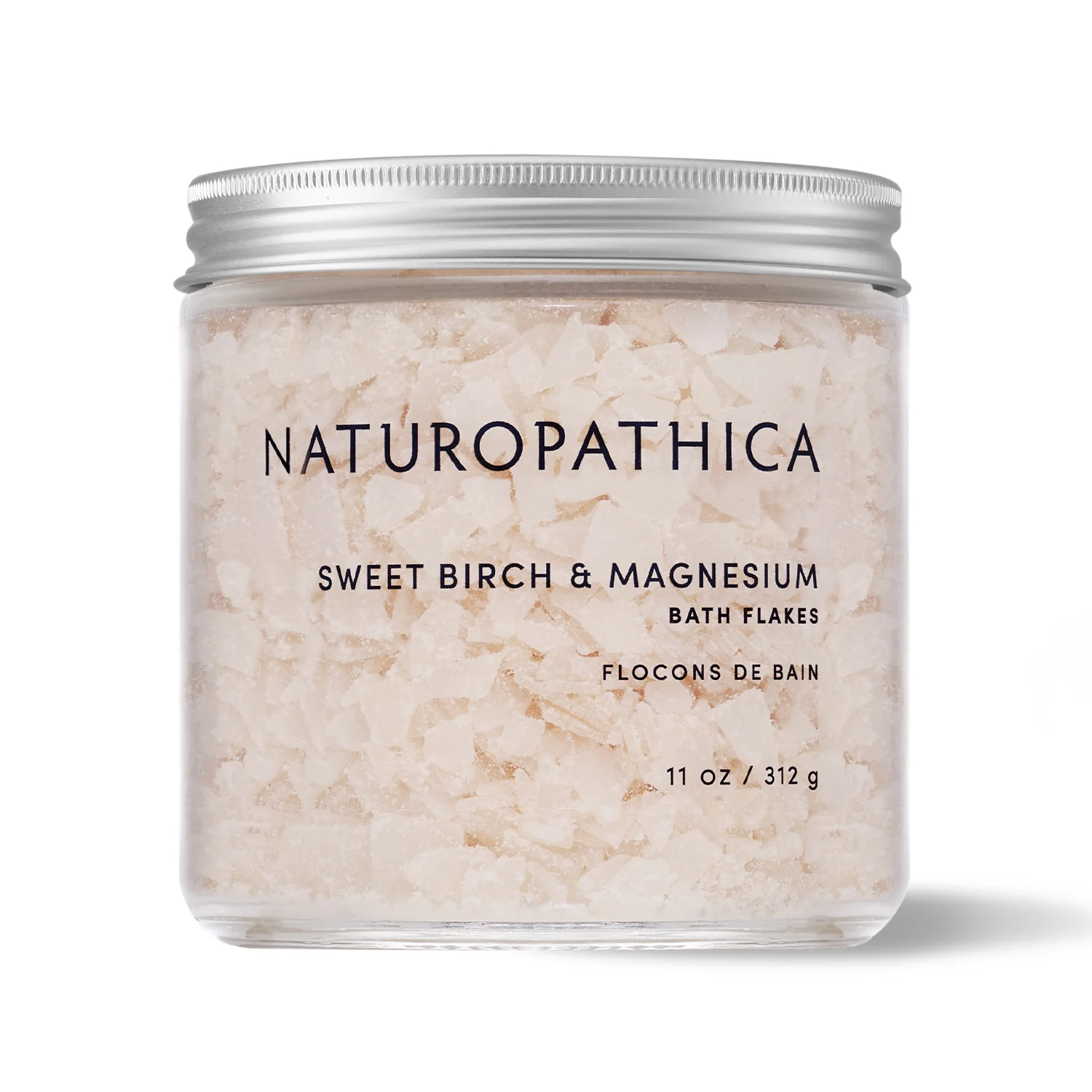 Naturopathica Sweet Birch Magnesium Bath Flakes for Relaxation & Muscle Recovery – Soak Away Stress & Soothe Aches in a Luxurious Detox Bath