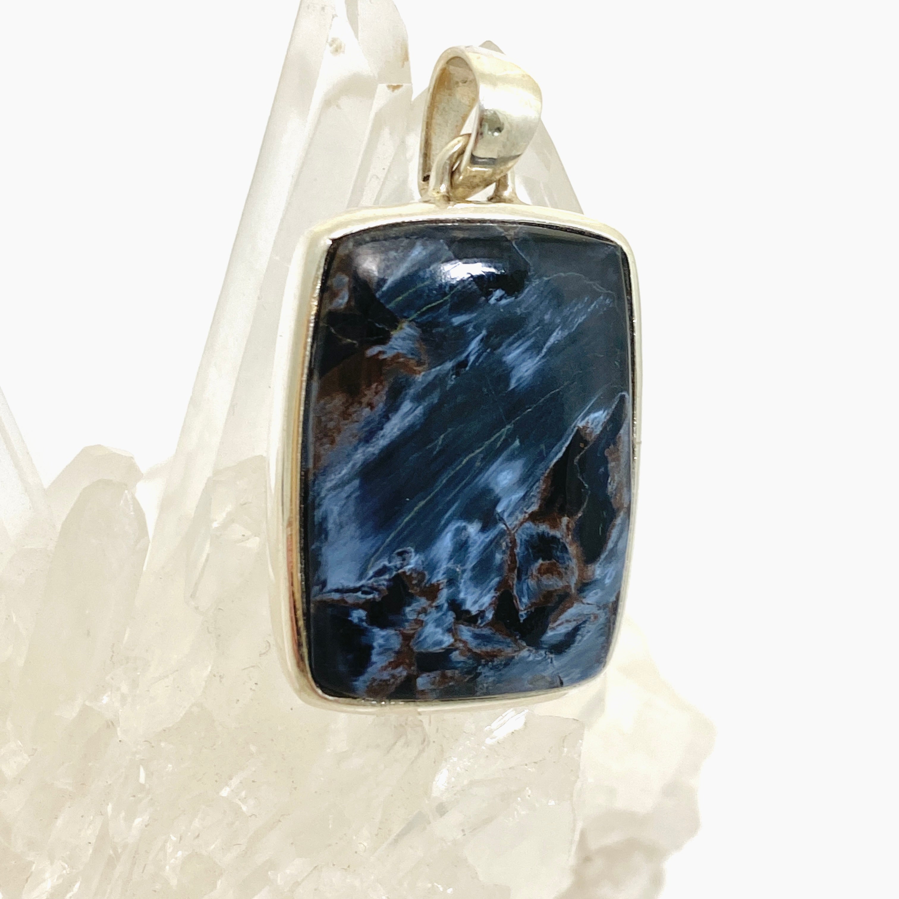 Natural Pietersite Rectangular Cabochon Pendant - Handmade Gemstone Jewelry PPGJ1065 for Women, Gift for Her | Perfect for Everyday Wear, Special Occasions & Spiritual Healing