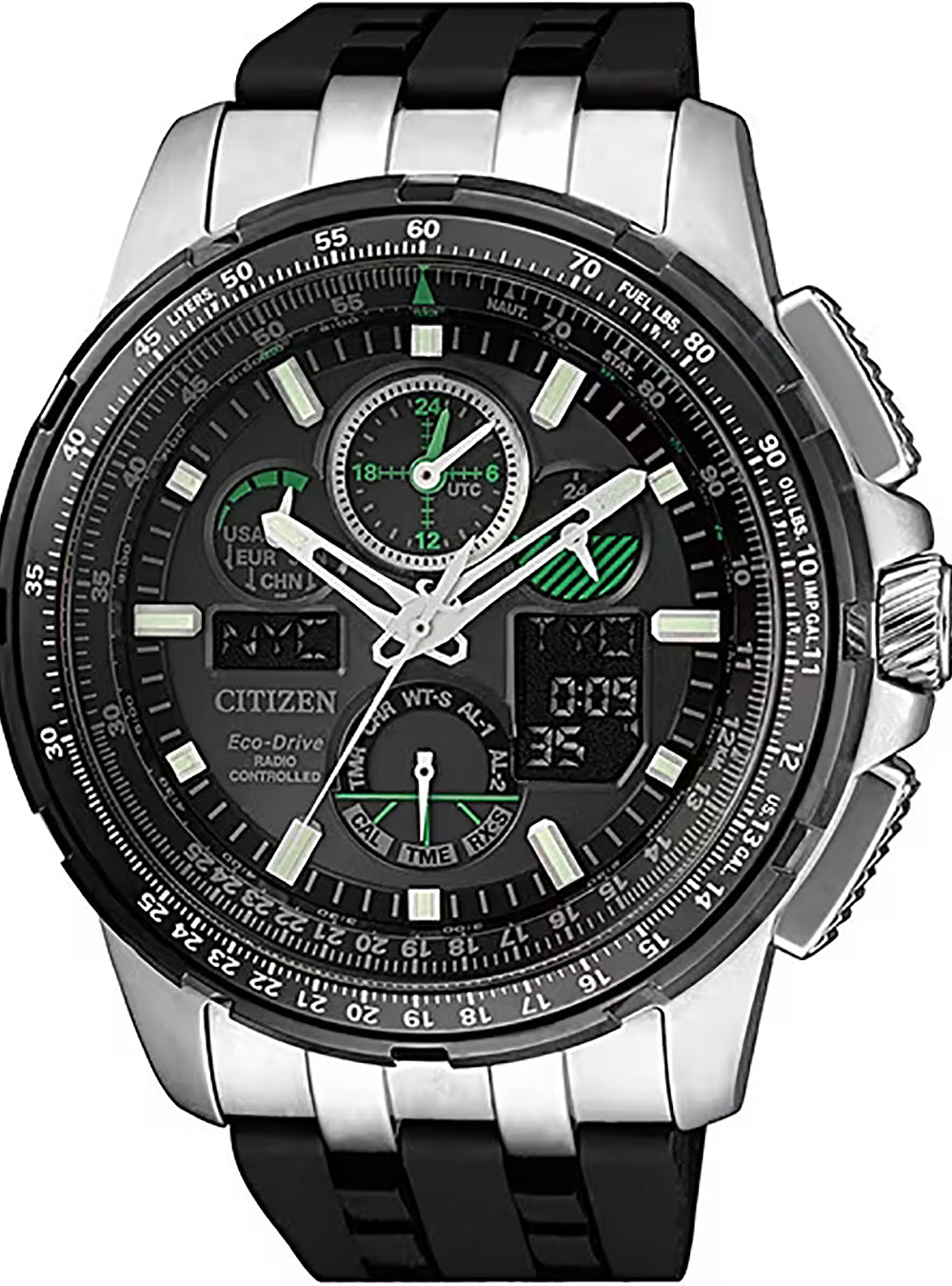 CITIZEN PROMASTER SKYHAWK A-T Eco-Drive Pilot Watch JY8051-08E - GPS Timekeeping, Atomic Clock Sync, Stainless Steel Case - Perfect for Aviation, Travel & Outdoor Adventures
