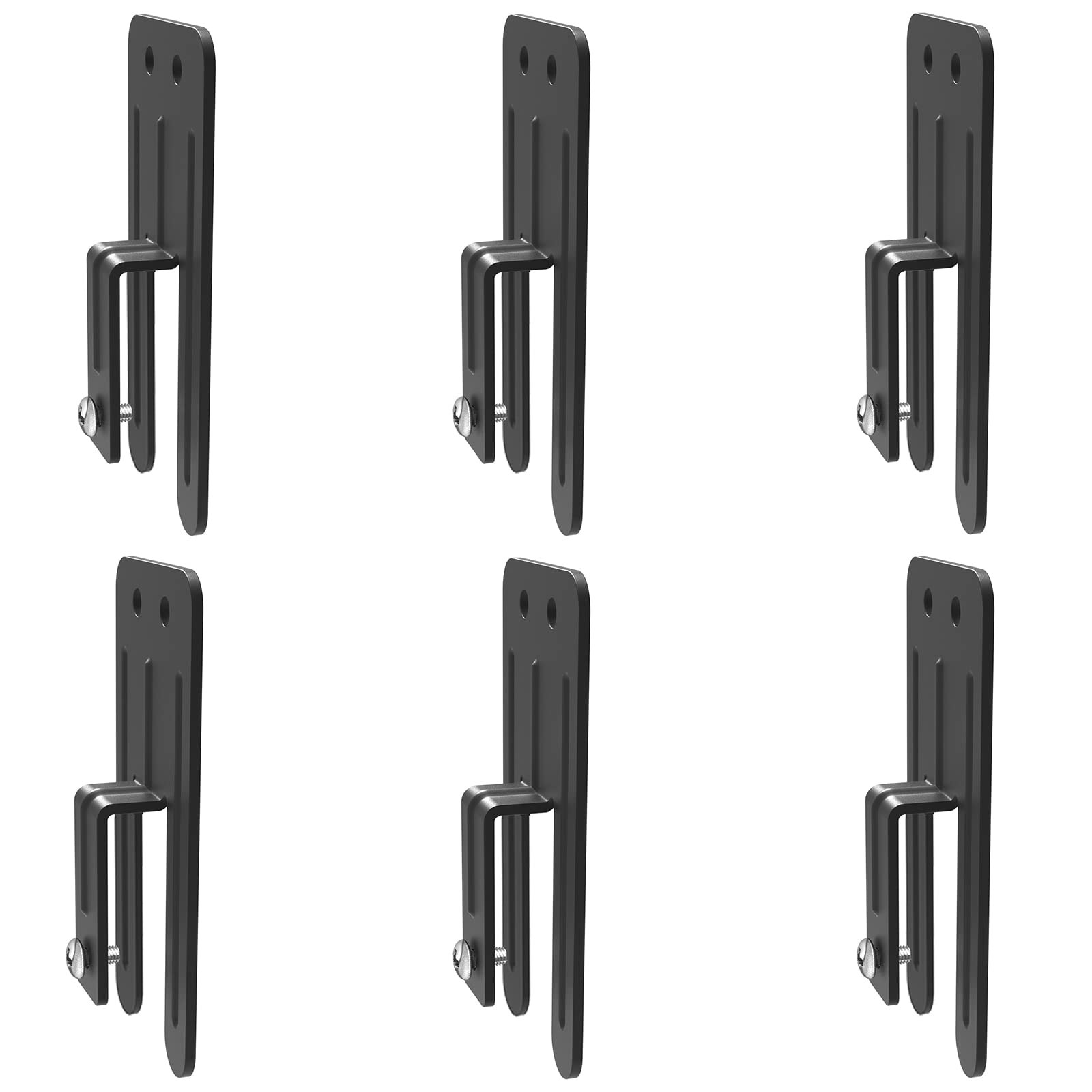 6-Piece Anti-Slip Mattress Gripper Set with Non-Shedding Screws - Mattress Stabilizer Bar for Metal Bed Frames (0.47