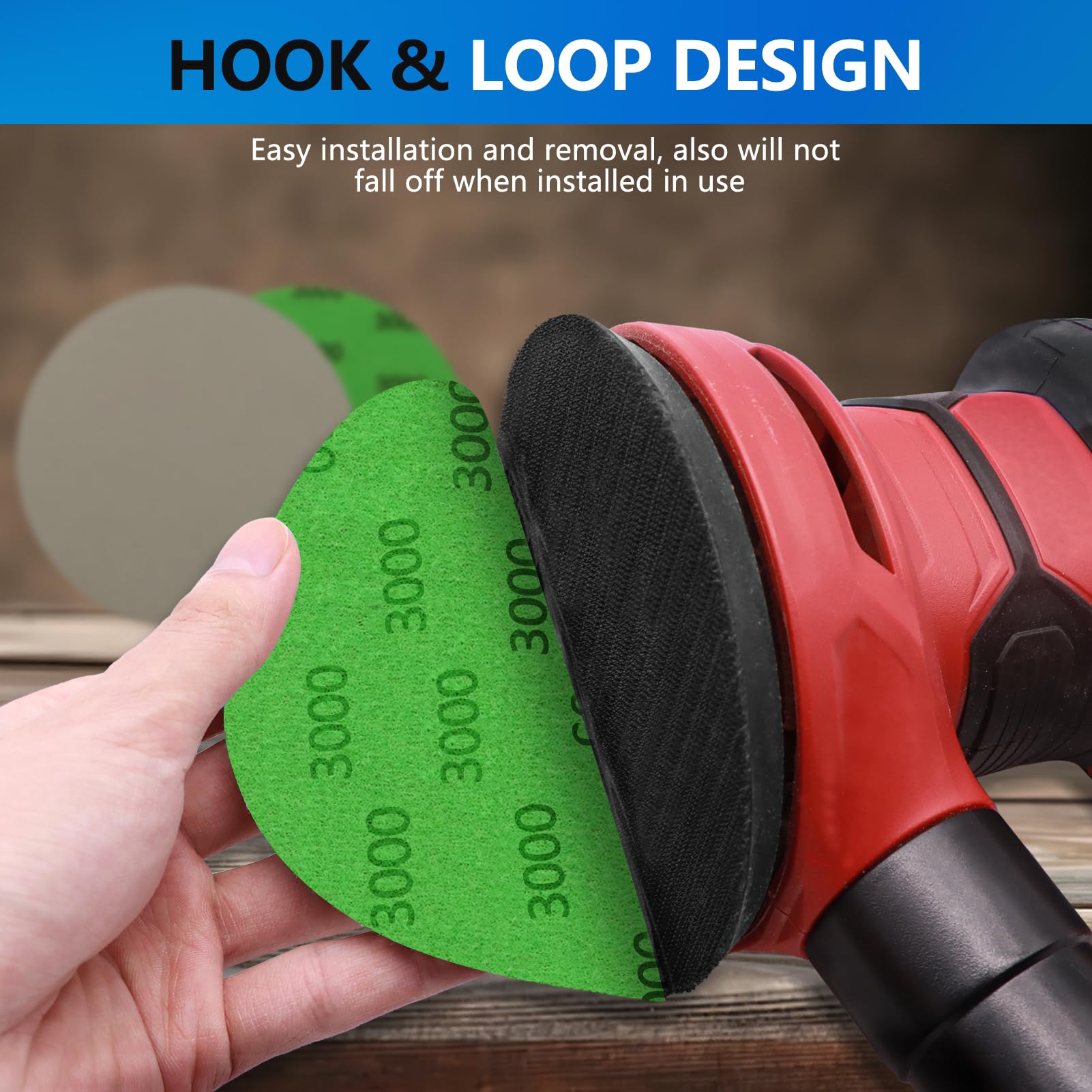 70-Piece 5-Inch Wet/Dry Sanding Discs Assortment - 400 to 3000 Grit Silicon Carbide Hook & Loop Sandpaper for Random Orbital Sander | Wood Finishing, Automotive Polishing, Metal Sanding & DIY Projects