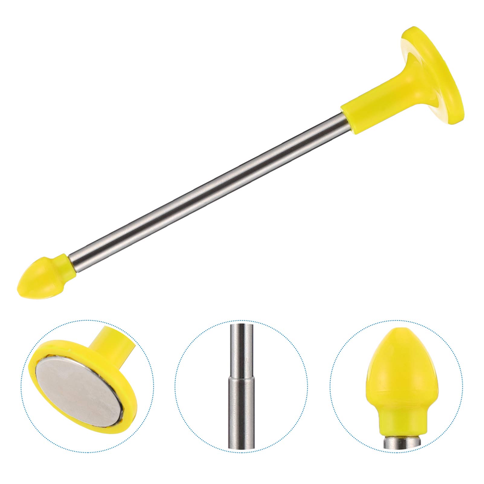 VICASKY Golf Alignment Rods - 1pc Fiberglass Training Aid with Magnet Bevel for Swing Aim & Accuracy - Perfect for Golf Practice, Airplane & Facial Training Accessories