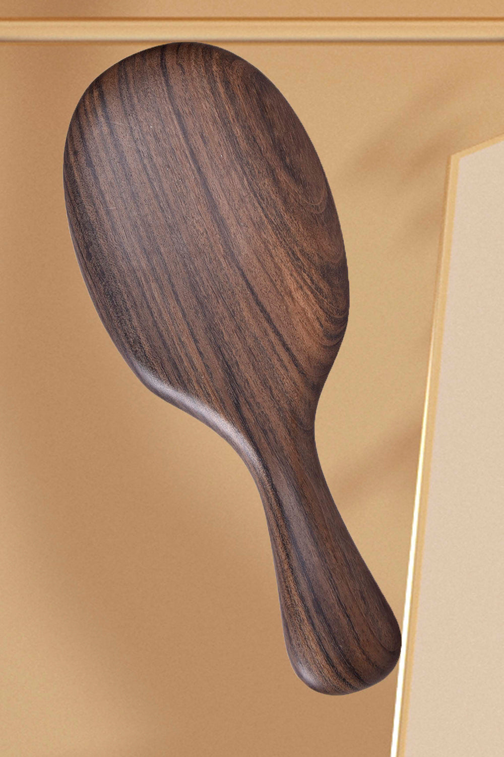 Natural Wooden Hair Brush with Boar Bristles for Smooth & Shiny Hair - Perfect for Daily Detangling & Scalp Massage at Home or Travel